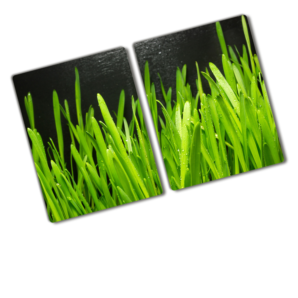 Protection pour plaque de cuisson Herbes hautes fond foncé