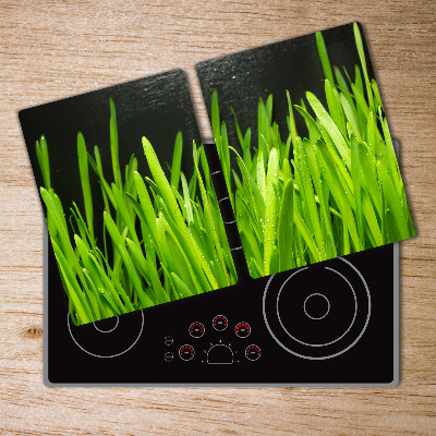 Protection pour plaque de cuisson Herbes hautes fond foncé