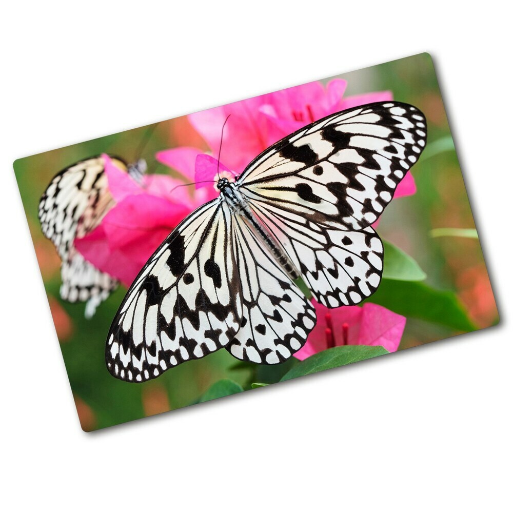 Protection plaque induction Papillon sur une fleur