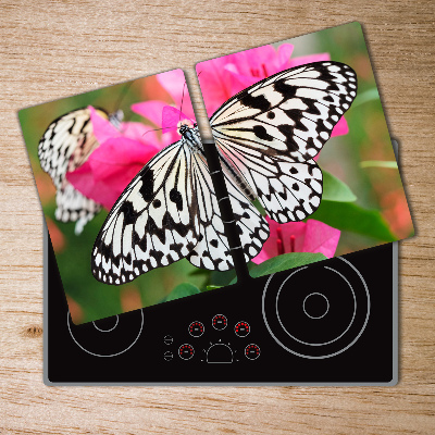 Protection plaque induction Papillon sur une fleur