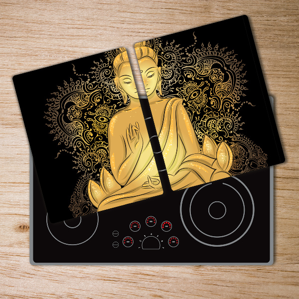 Protection plaque induction Bouddha assis