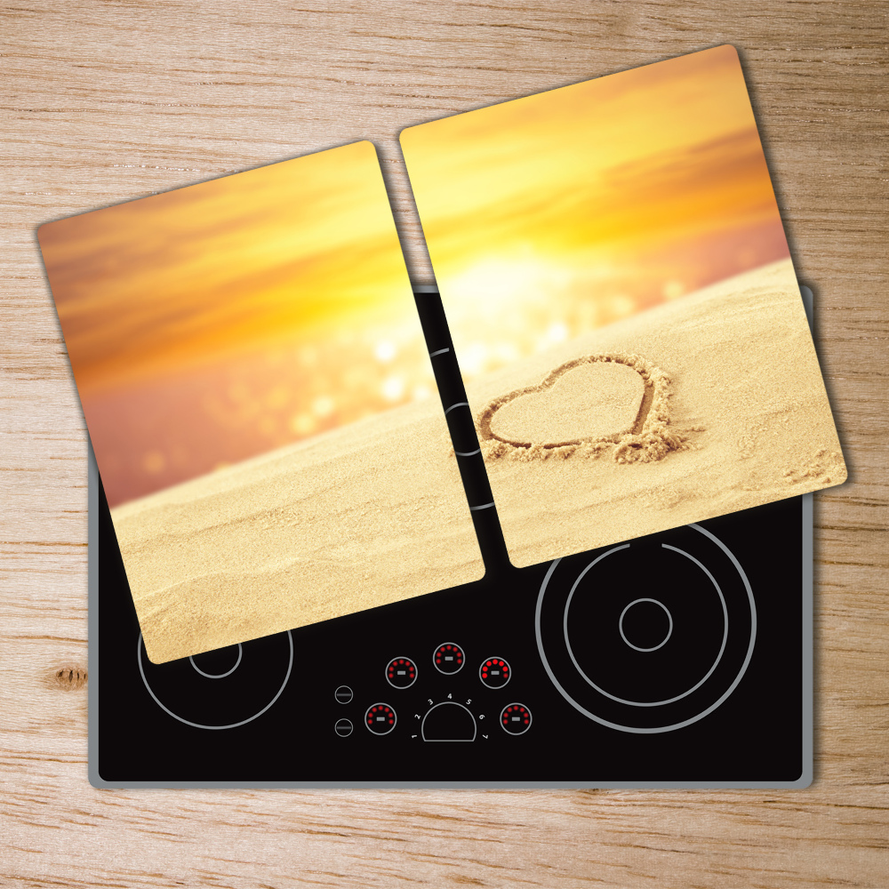 Protection plaque induction Coeur sur le sable