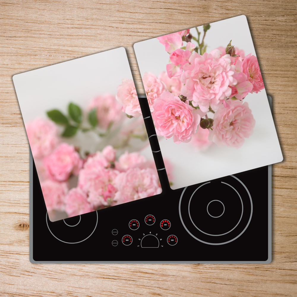 Protection pour plaque de cuisson Roses roses sauvages