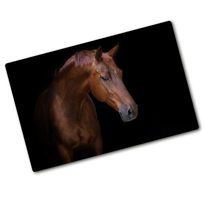 Protection plaque induction Cheval brun