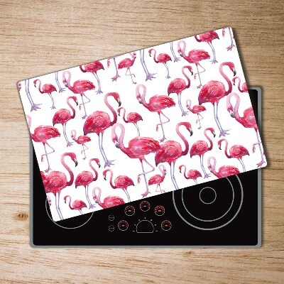 Protection plaque induction Flamants roses