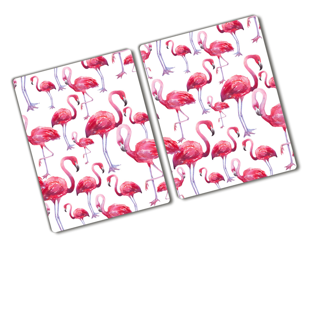 Protection plaque induction Flamants roses