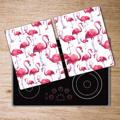 Protection plaque induction Flamants roses