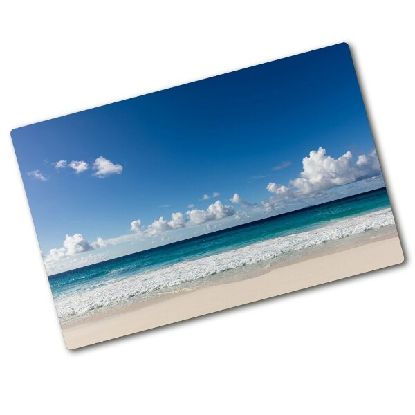 Protège plaque de cuisson Plage aux Seychelles