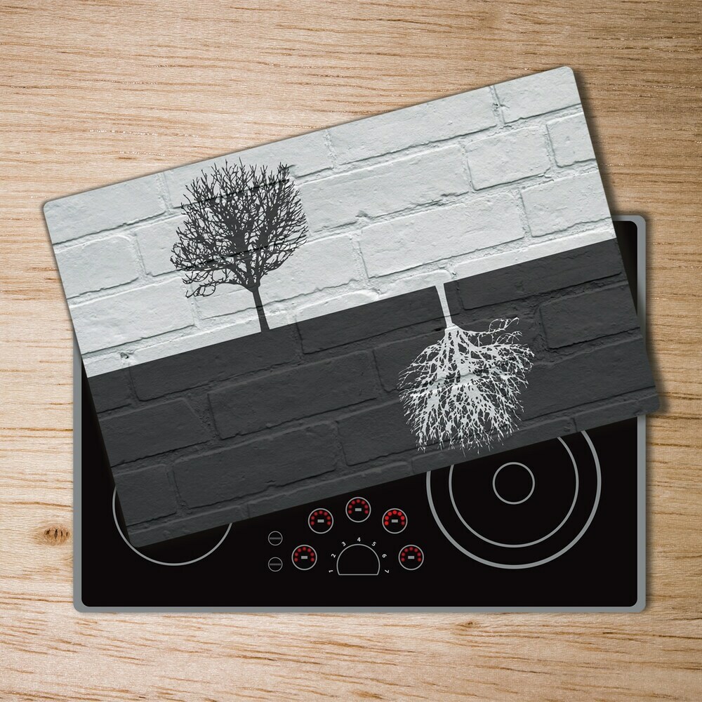 Protection plaque induction Arbres sur un mur