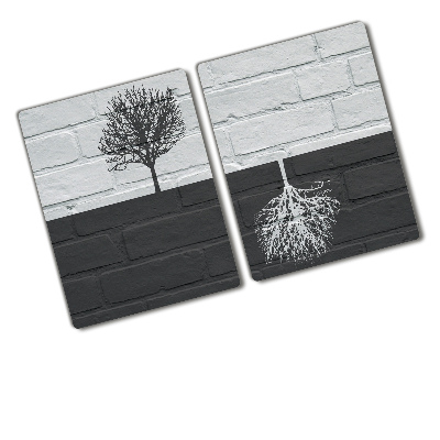 Protection plaque induction Arbres sur un mur