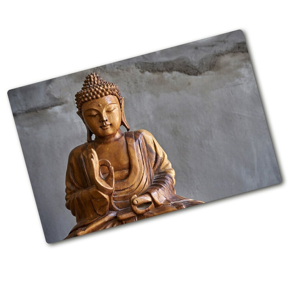 Protection pour plaque de cuisson Bouddha en bois