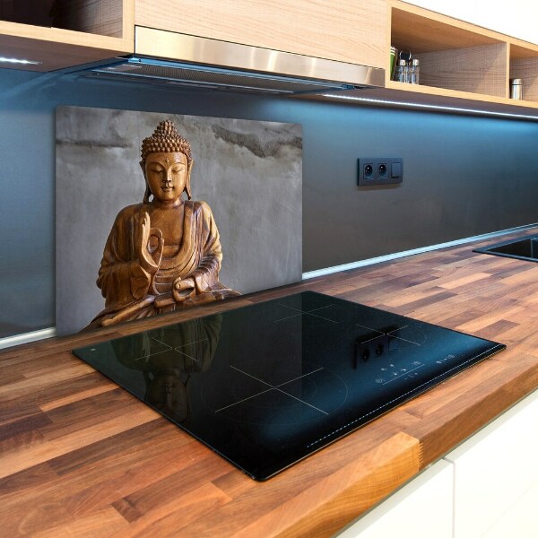 Protection pour plaque de cuisson Bouddha en bois