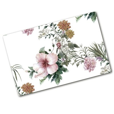 Protection pour plaque de cuisson Motif floral