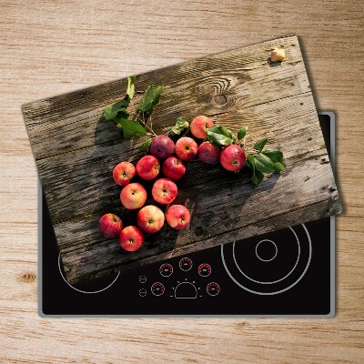 Protège plaque de cuisson Pommes sur la table