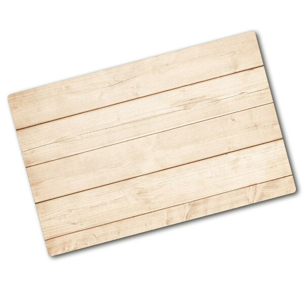 Cache plaque de cuisson Fond bois planches claires