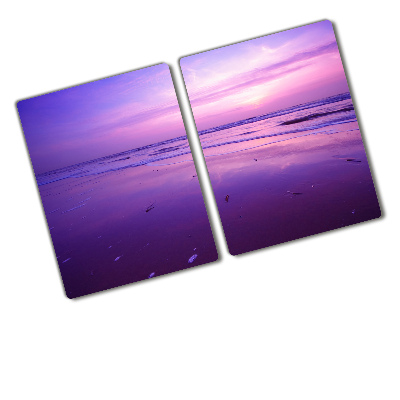 Protection plaque induction Coucher de soleil sur la mer