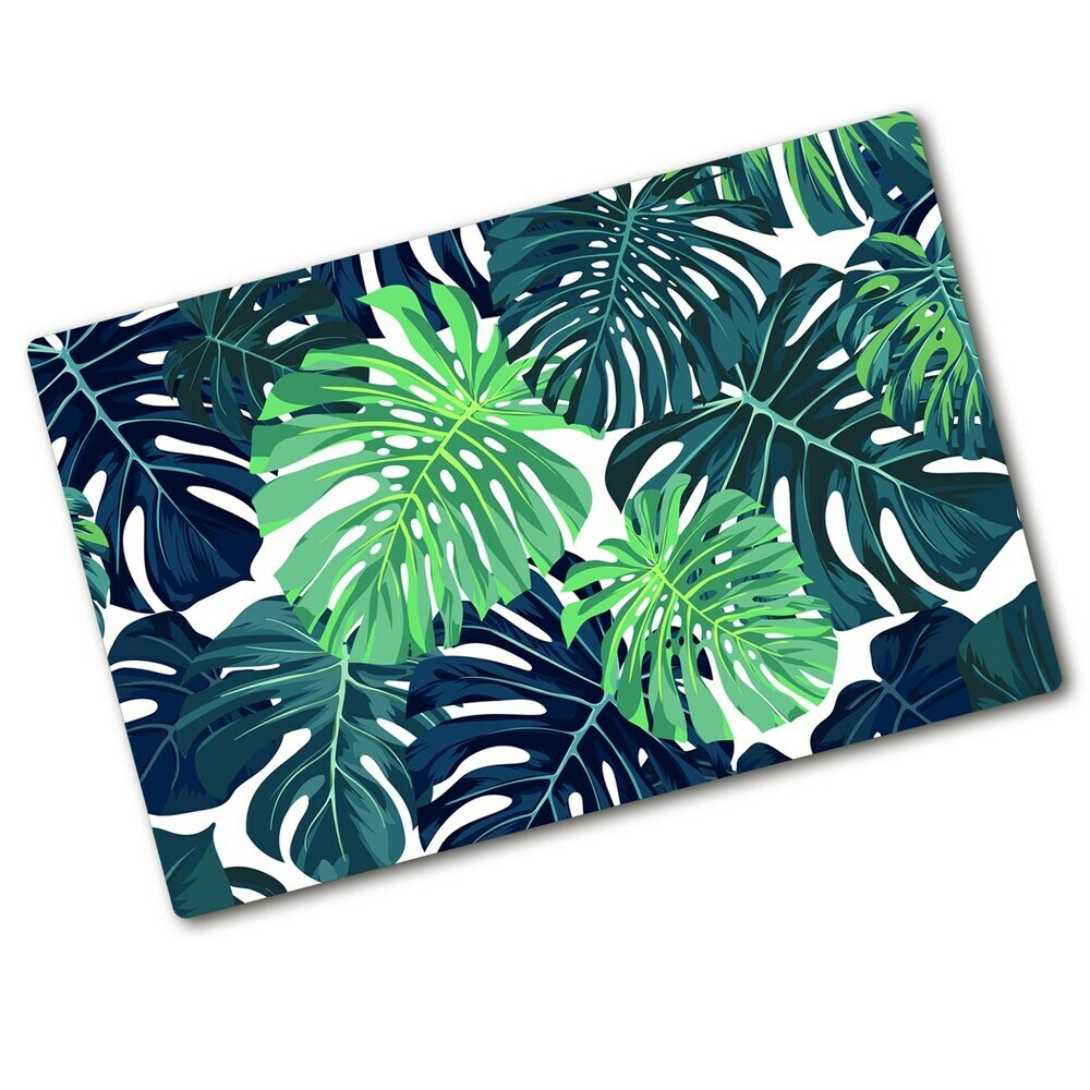 Protection pour plaque de cuisson Feuilles de monstres tropicaux