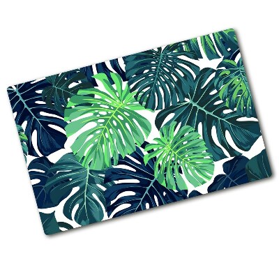 Protection pour plaque de cuisson Feuilles de monstres tropicaux