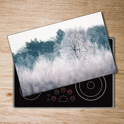 Cache plaque de cuisson Arbres en hiver