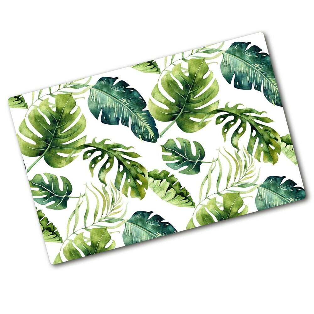 Protection plaque induction Feuilles de monstres tropicaux