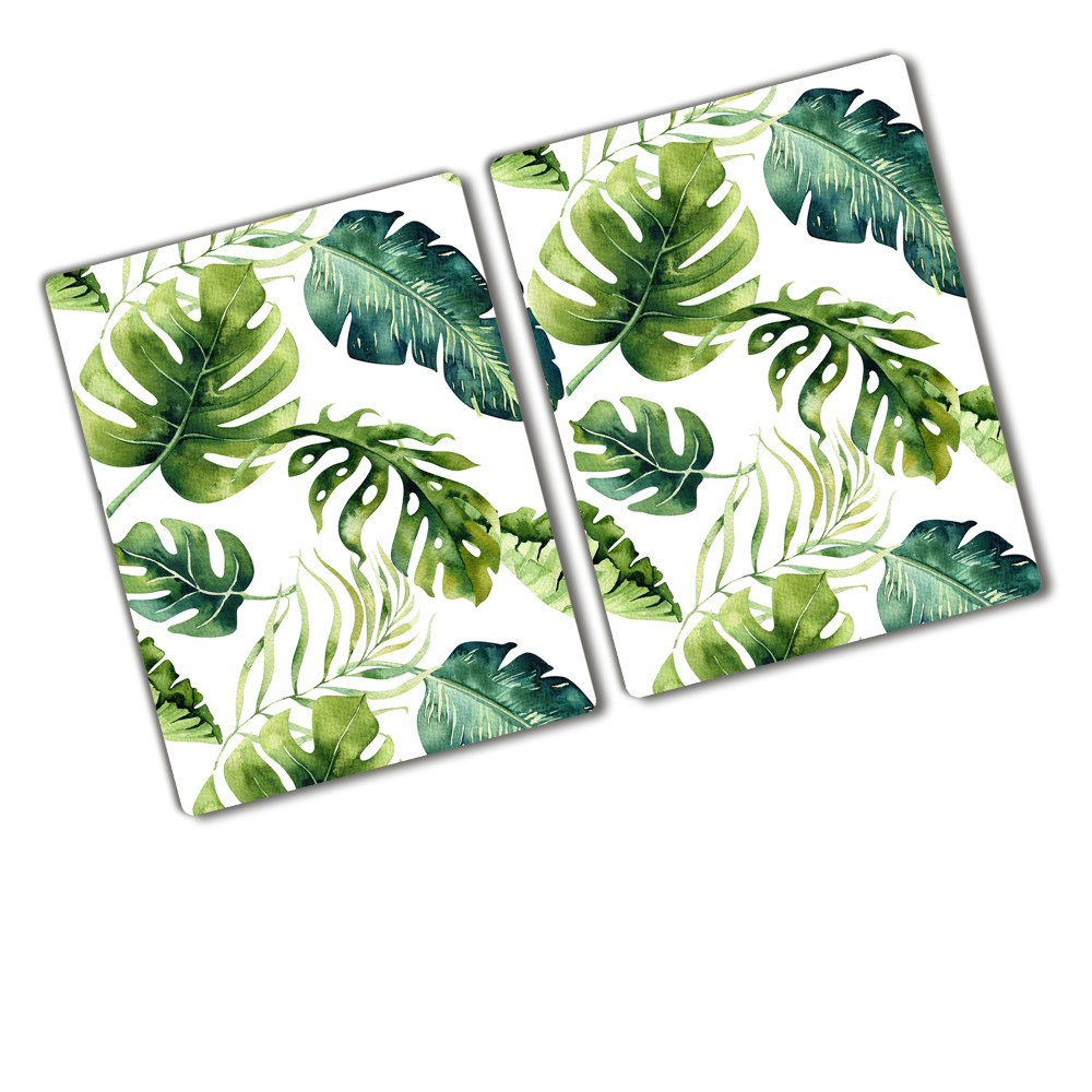 Protection plaque induction Feuilles de monstres tropicaux