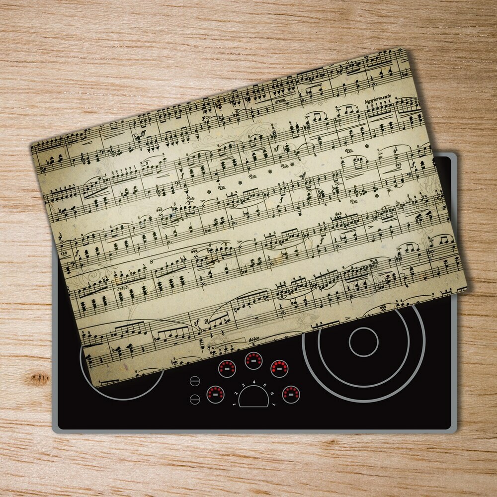 Protection plaque induction Notes sur une portée Musique