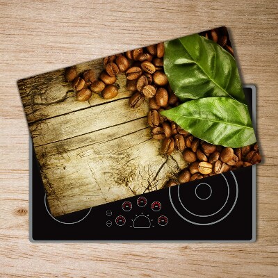 Protection pour plaque de cuisson Café et laurier