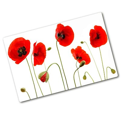 Protection pour plaque de cuisson Coquelicots