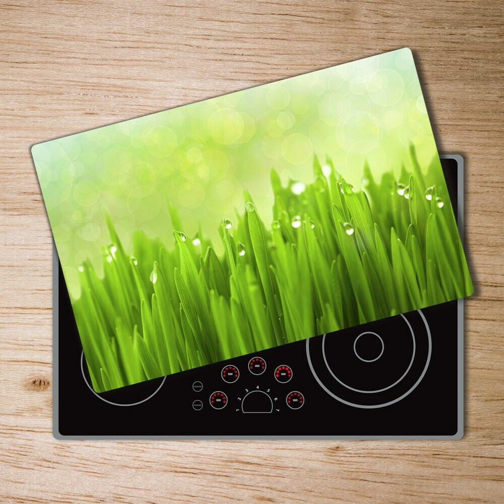 Protection pour plaque de cuisson Herbe le matin