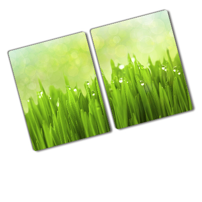 Protection pour plaque de cuisson Herbe le matin