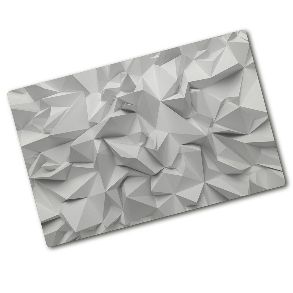 Protection plaque induction Abstraction blanche 3D