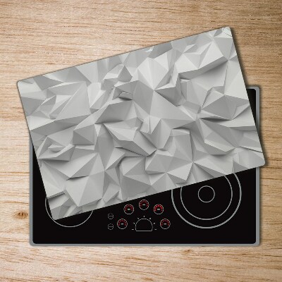 Protection plaque induction Abstraction blanche 3D