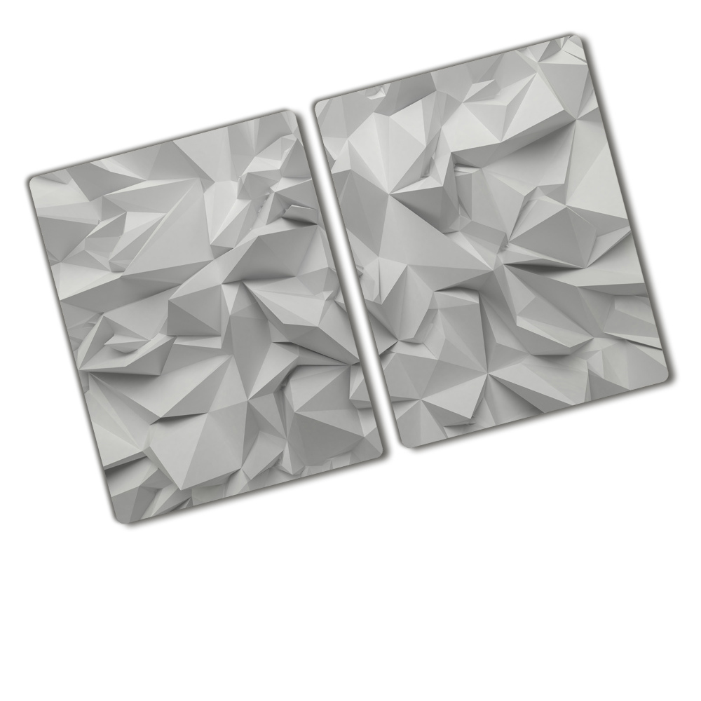 Protection plaque induction Abstraction blanche 3D