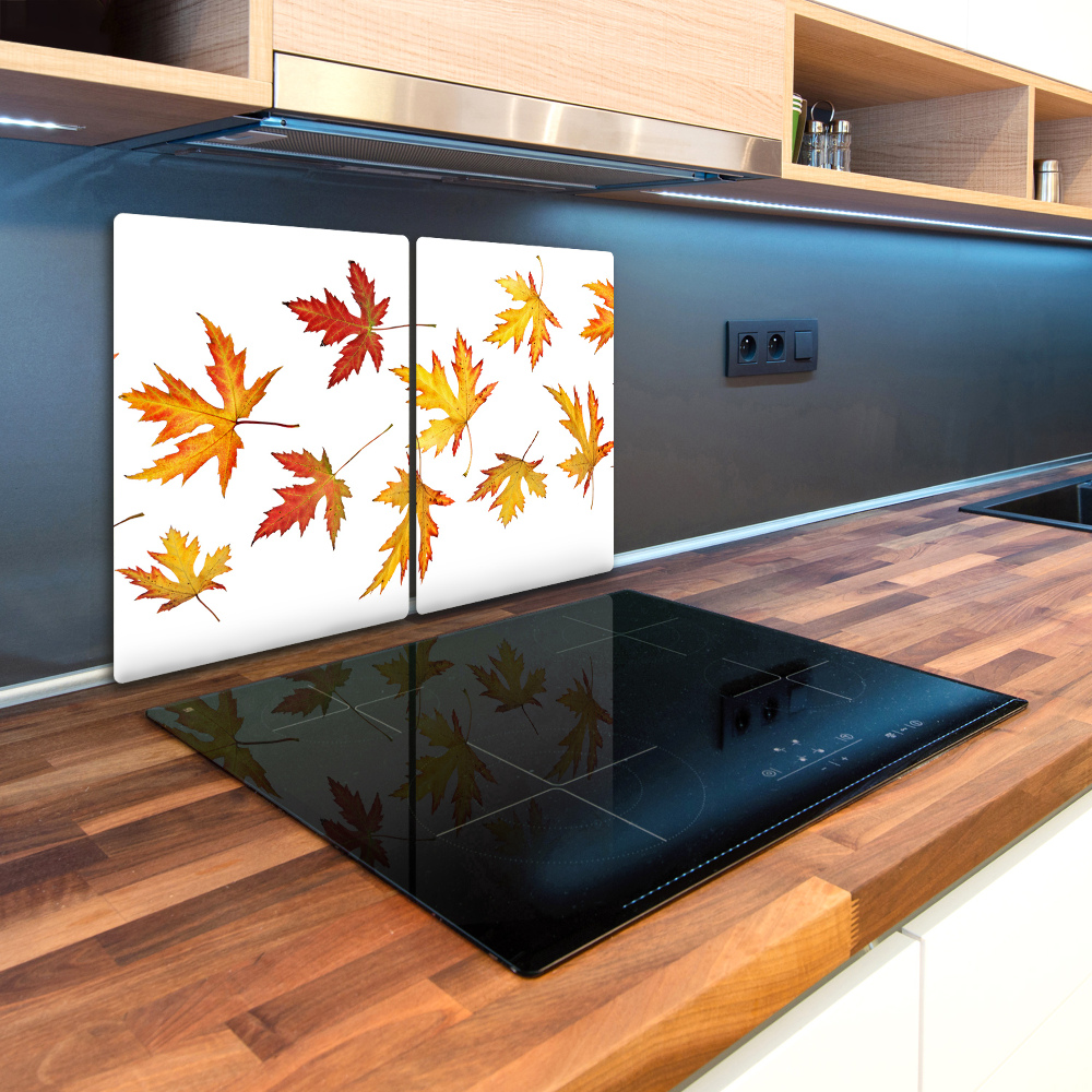 Protection pour plaque de cuisson Feuilles d'automne