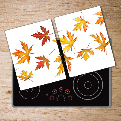 Protection pour plaque de cuisson Feuilles d'automne