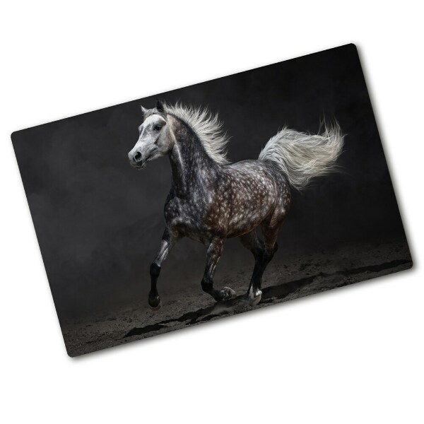 Protection plaque induction Cheval arabe gris