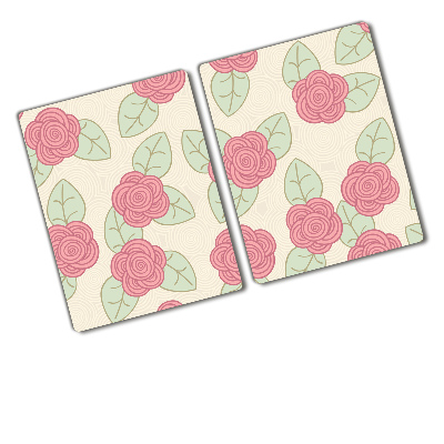 Protection pour plaque de cuisson Roses