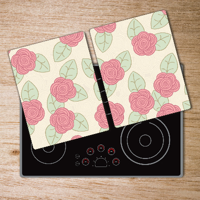 Protection pour plaque de cuisson Roses