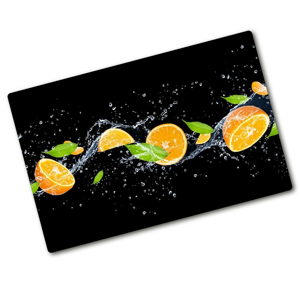 Protection pour plaque de cuisson Oranges et eau