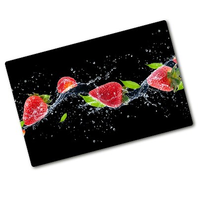 Protection pour plaque de cuisson Fraises et eau