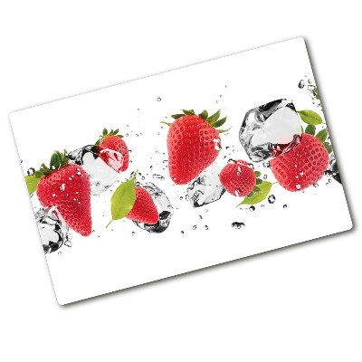 Protection pour plaque de cuisson Fraises et eau