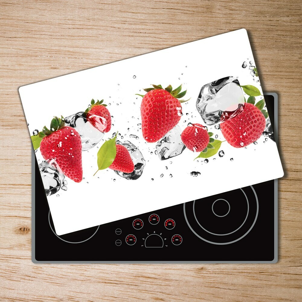 Protection pour plaque de cuisson Fraises et eau