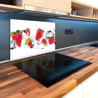 Protection pour plaque de cuisson Fraises et eau