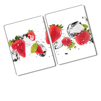 Protection pour plaque de cuisson Fraises et eau