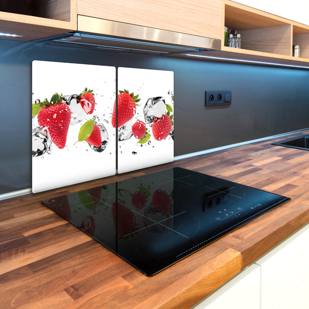 Protection pour plaque de cuisson Fraises et eau