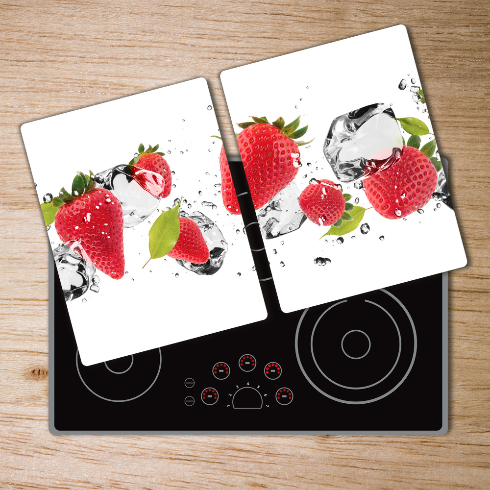 Protection pour plaque de cuisson Fraises et eau