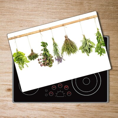 Couvre plaque de cuisson Herbes sur un bâton de ficelle