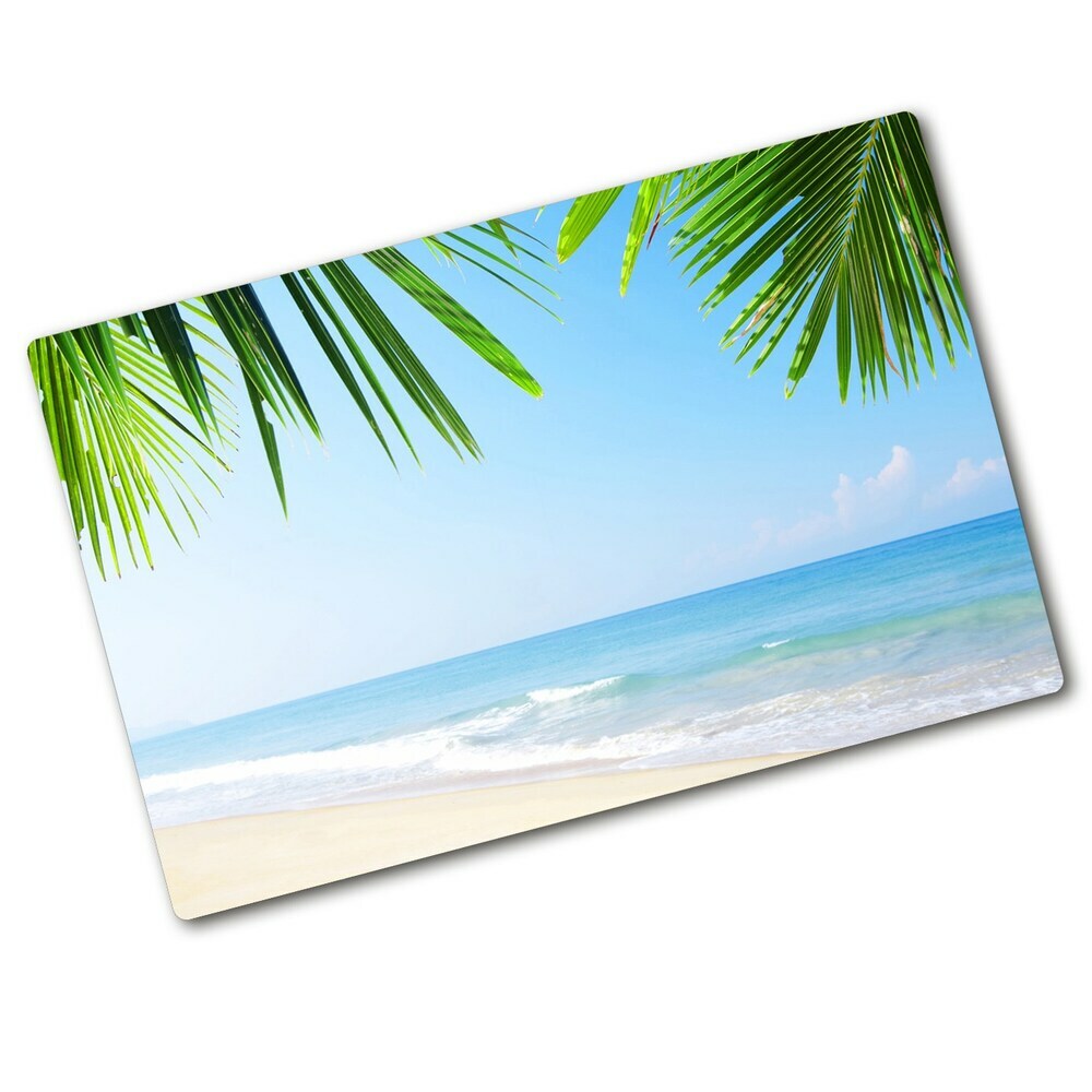 Protection pour plaque de cuisson Plage tropicale