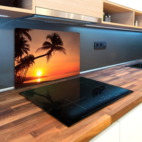 Planche à découper verre Plage du coucher de soleil