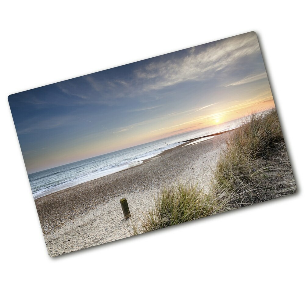 Protection plaque induction Coucher de soleil et dunes de sable